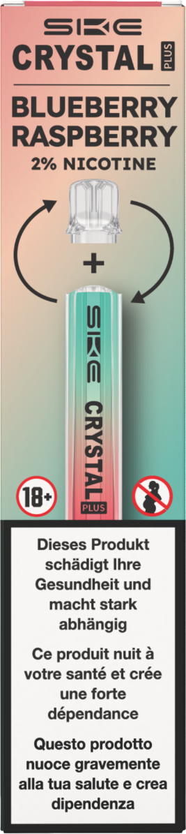 Crystal Plus Ready to Vape Kit Blueberry Raspberry
