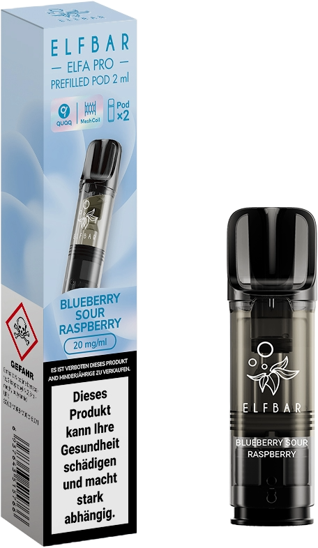 Elfbar Elfa Pro Pods Blueberry Sour Raspberry