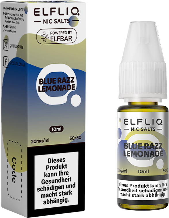 Elfbar Elfliq Blue Razz Lemon 20mg 10ml