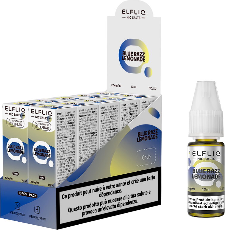 Elfbar Elfliq Blue Razz Lemon 20mg 10ml