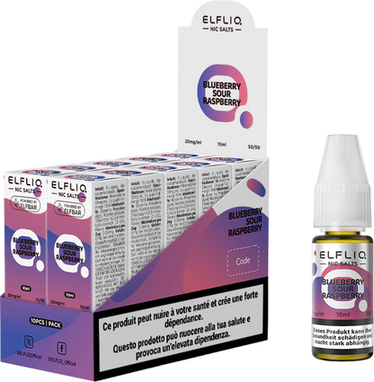 Elfbar Elfliq Blueberry Sour Raspberry 20mg 10ml