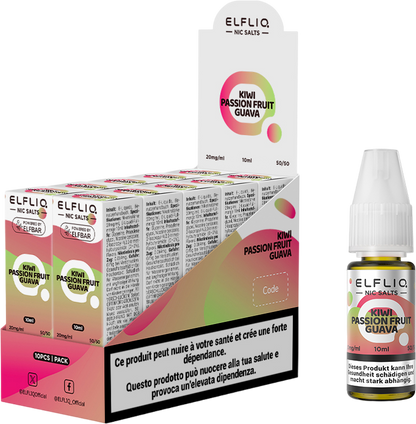 Elfbar Elfliq Kiwi Passion Fruit Guava 20mg 10ml