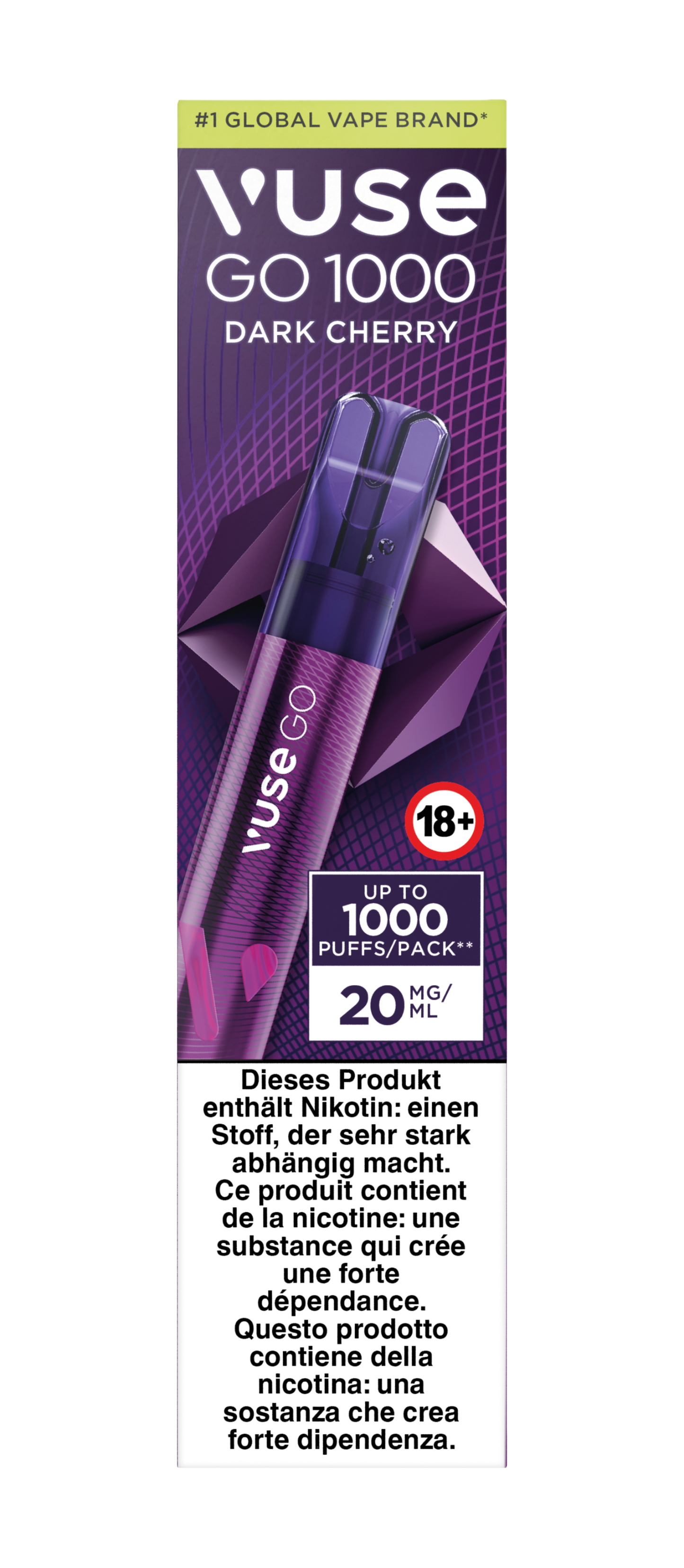 Vuse Go 1000 Pen Darkcherry 20mg