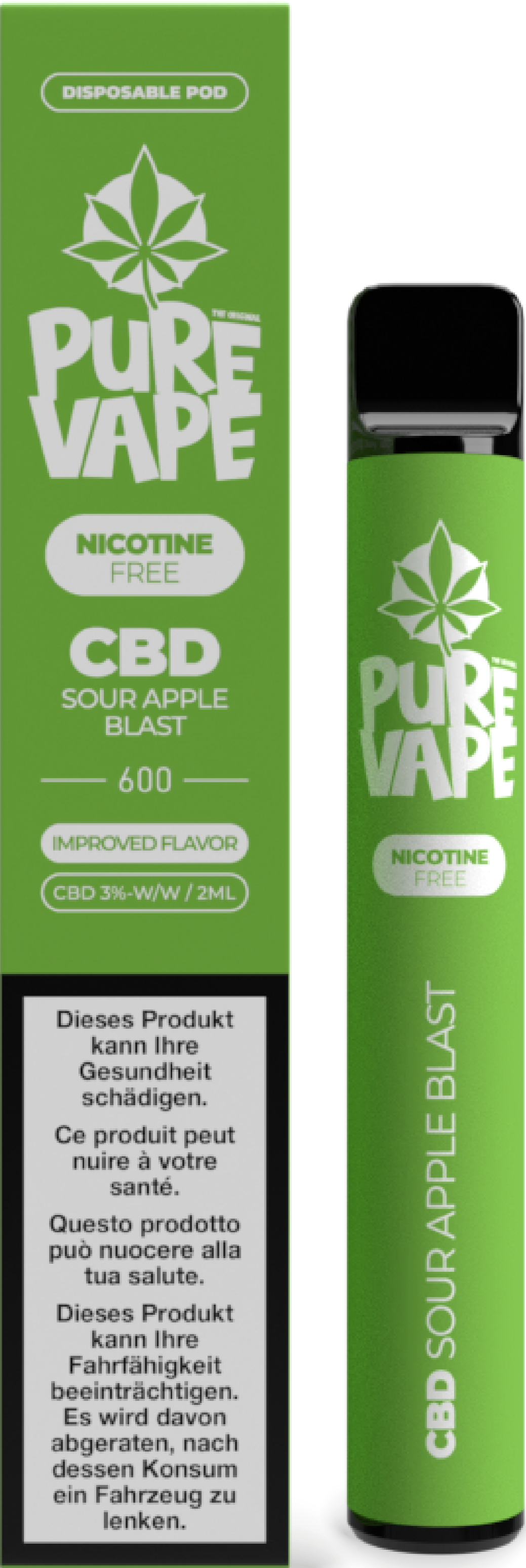 CBD Vape Sour Apple Blast Nikotinfrei