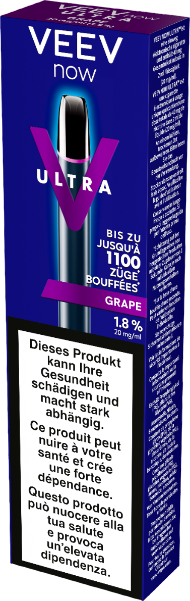 Veev Now Ultra Grape Einweg-E-Zigaretten