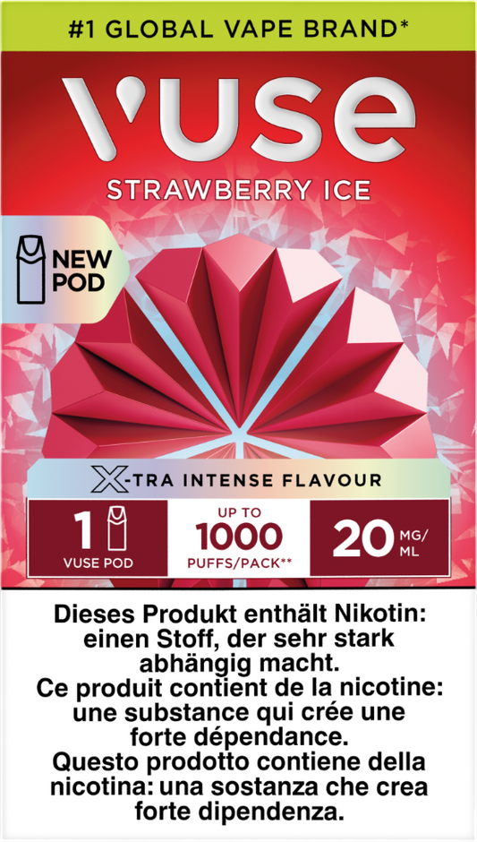 Vuse 1000 Strawberry Ice 20mg