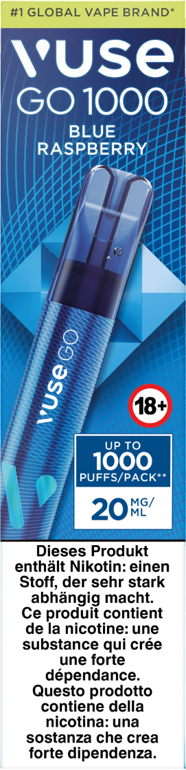 Vuse Go 1000 Blue Raspberry 20mg