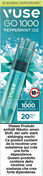 Vuse Go 1000 Peppermint Ice 20mg