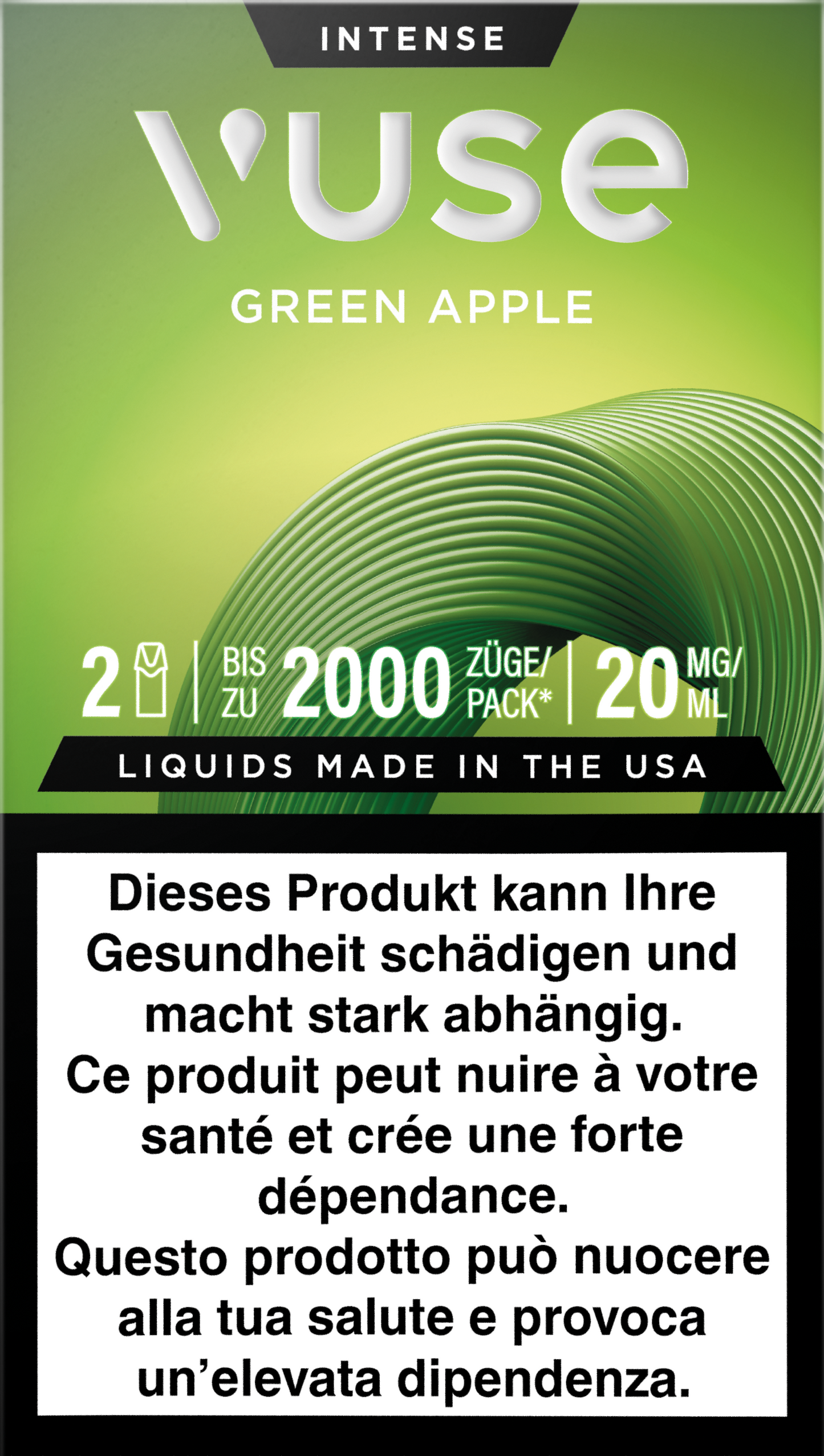 Vuse Pod Green Apple 20mg 2pods
