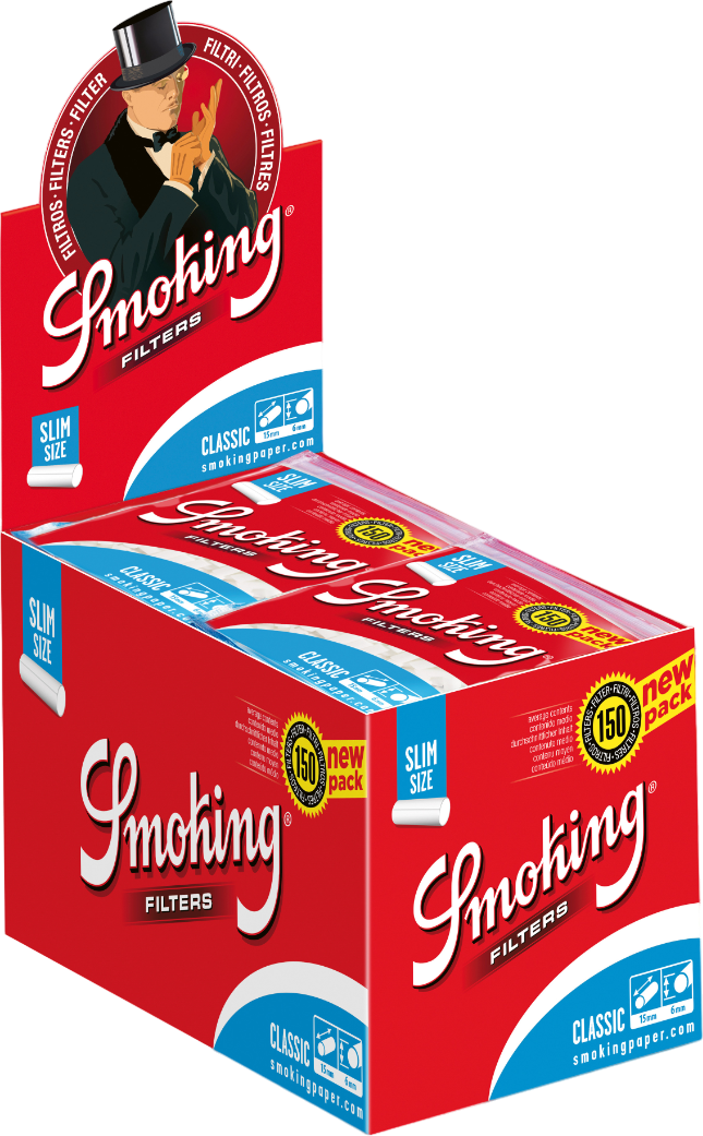 Filtres à cigarettes Smoking Slim Blue 150