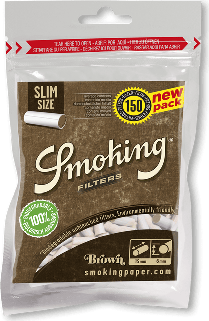 Filtres à cigarettes Smoking Slim Brown 150