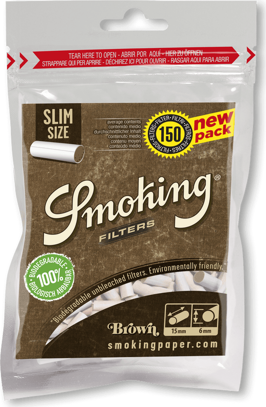 Zigarettenfilter Smoking Slim Brown 150