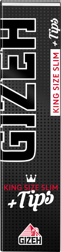 Papier à cigarette Gizeh Black King Size Slim + Tips